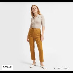 EUC Everlane Slim Leg Crop- 6 in Brass